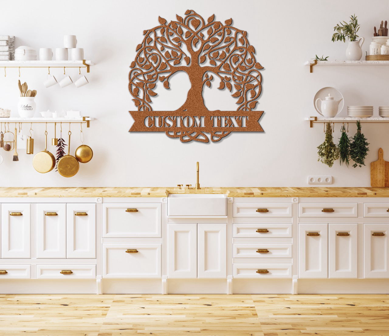 Customizable Tree of Life Metal Sign