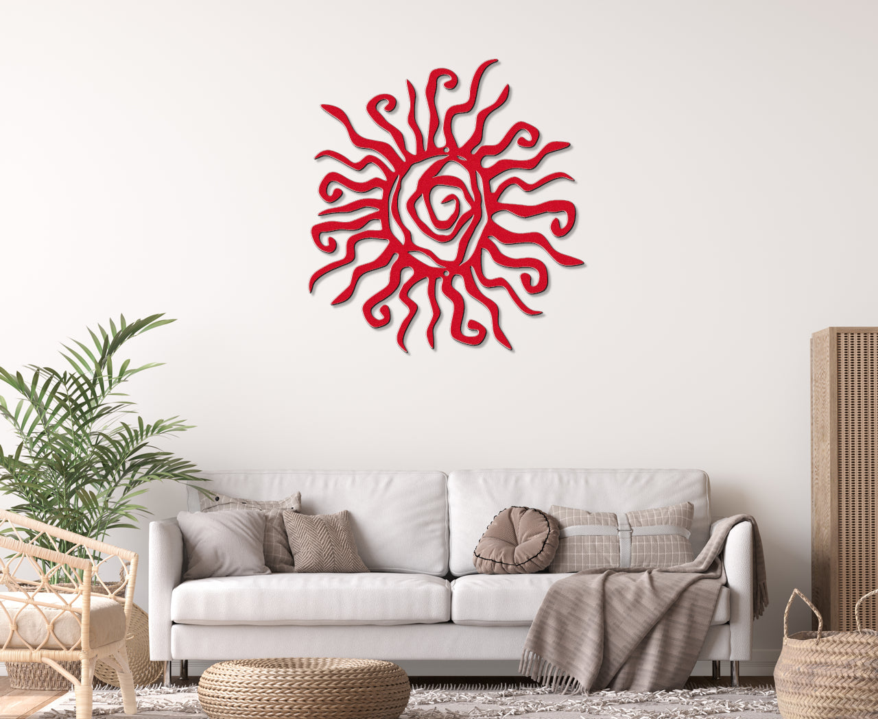 Tribal Sun Metal Sign