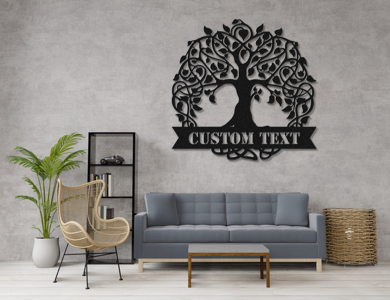 Customizable Tree of Life Metal Sign