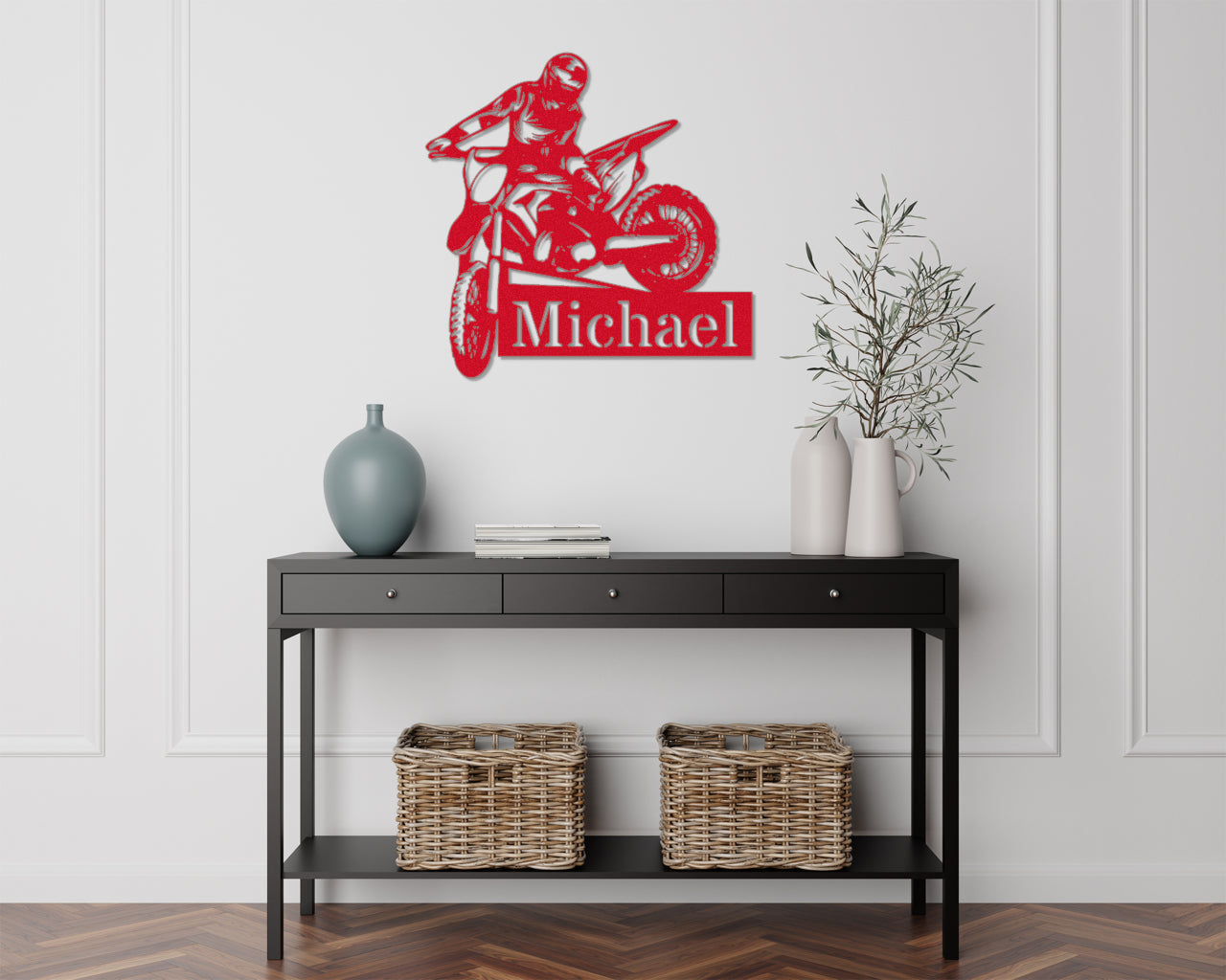 Customizable Metal Biker Sign