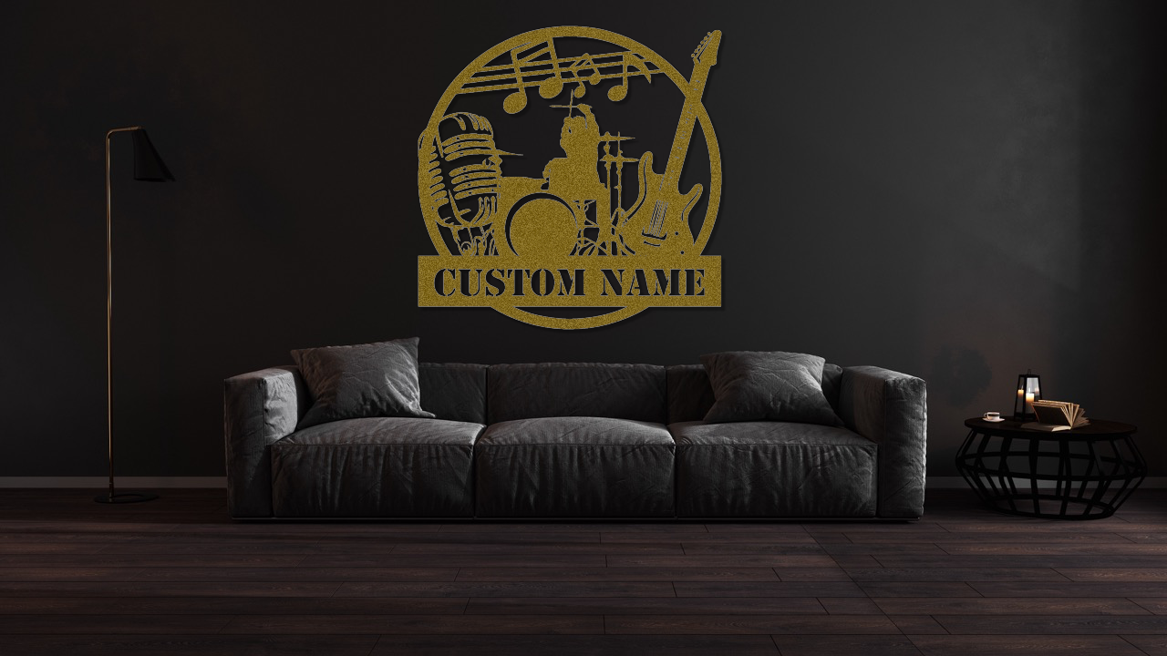 Customizable Rock Band Metal Sign