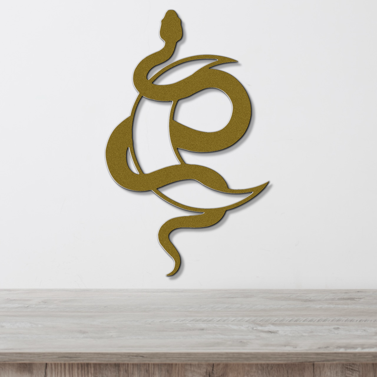 Lunar Snake Metal Sign