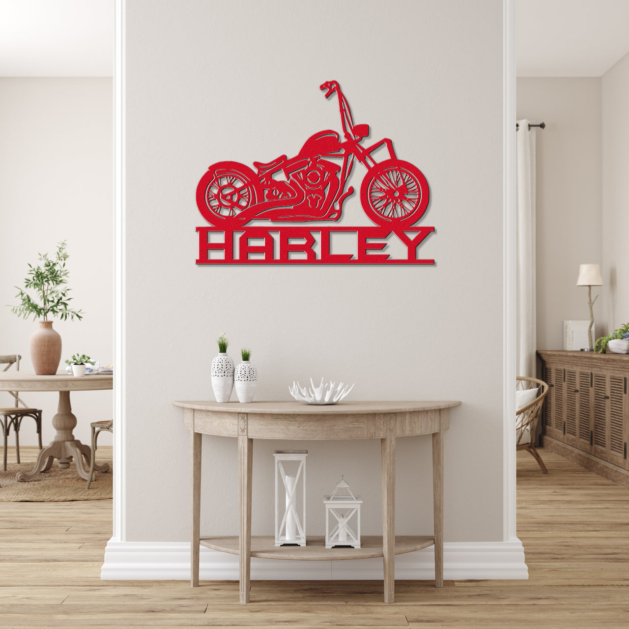 Customizable Metal Harley Biker Sign