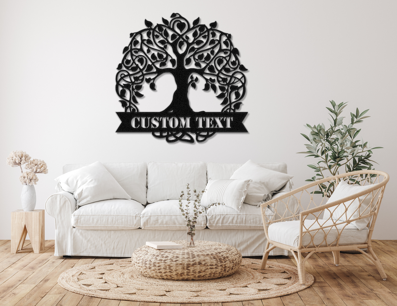 Customizable Tree of Life Metal Sign