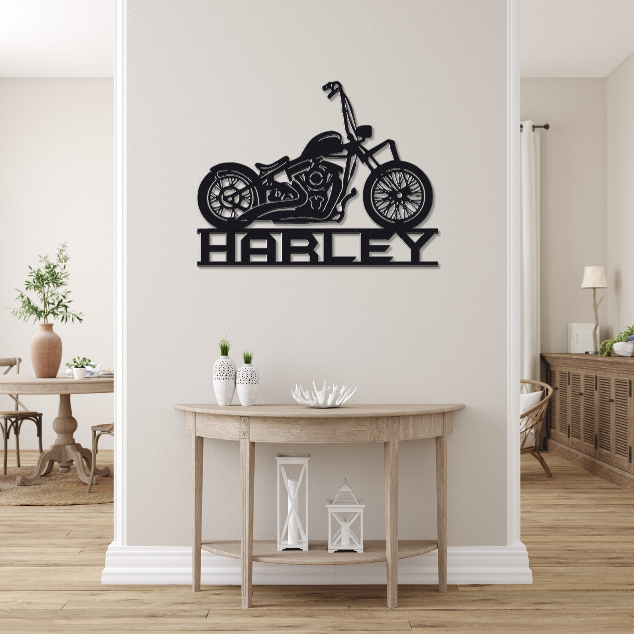 Customizable Metal Harley Biker Sign