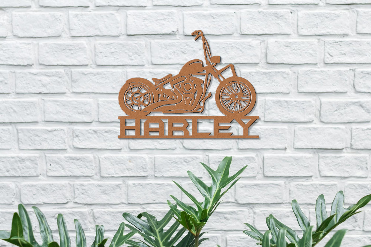 Customizable Metal Harley Biker Sign