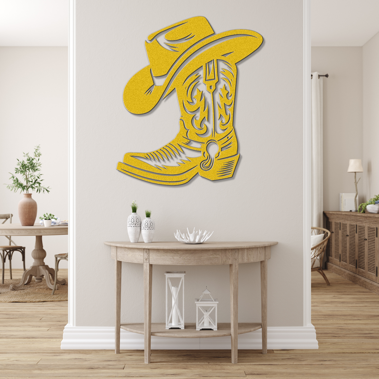 Cowboy Boot and Hat