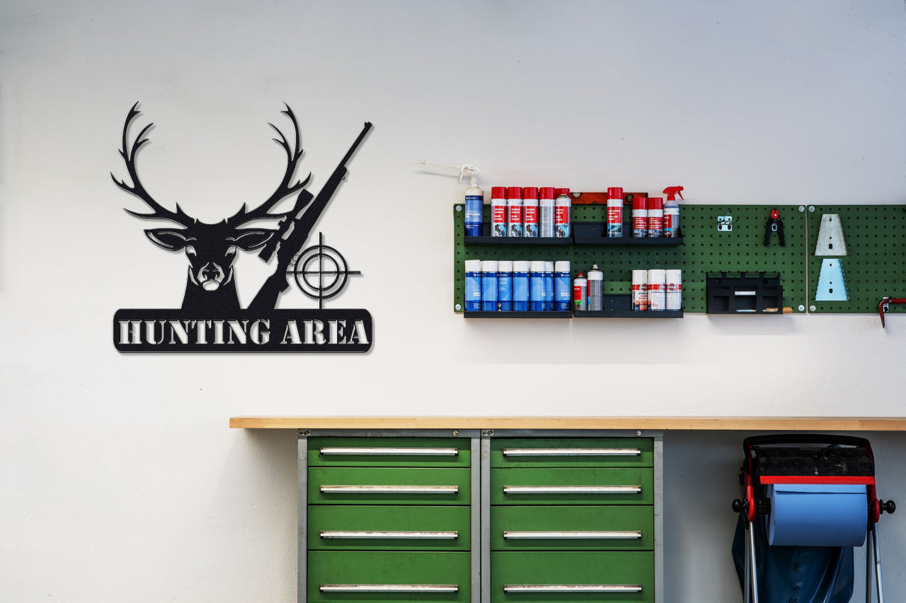 Customizable Hunting Sign Handcrafted Metal Wall Decor