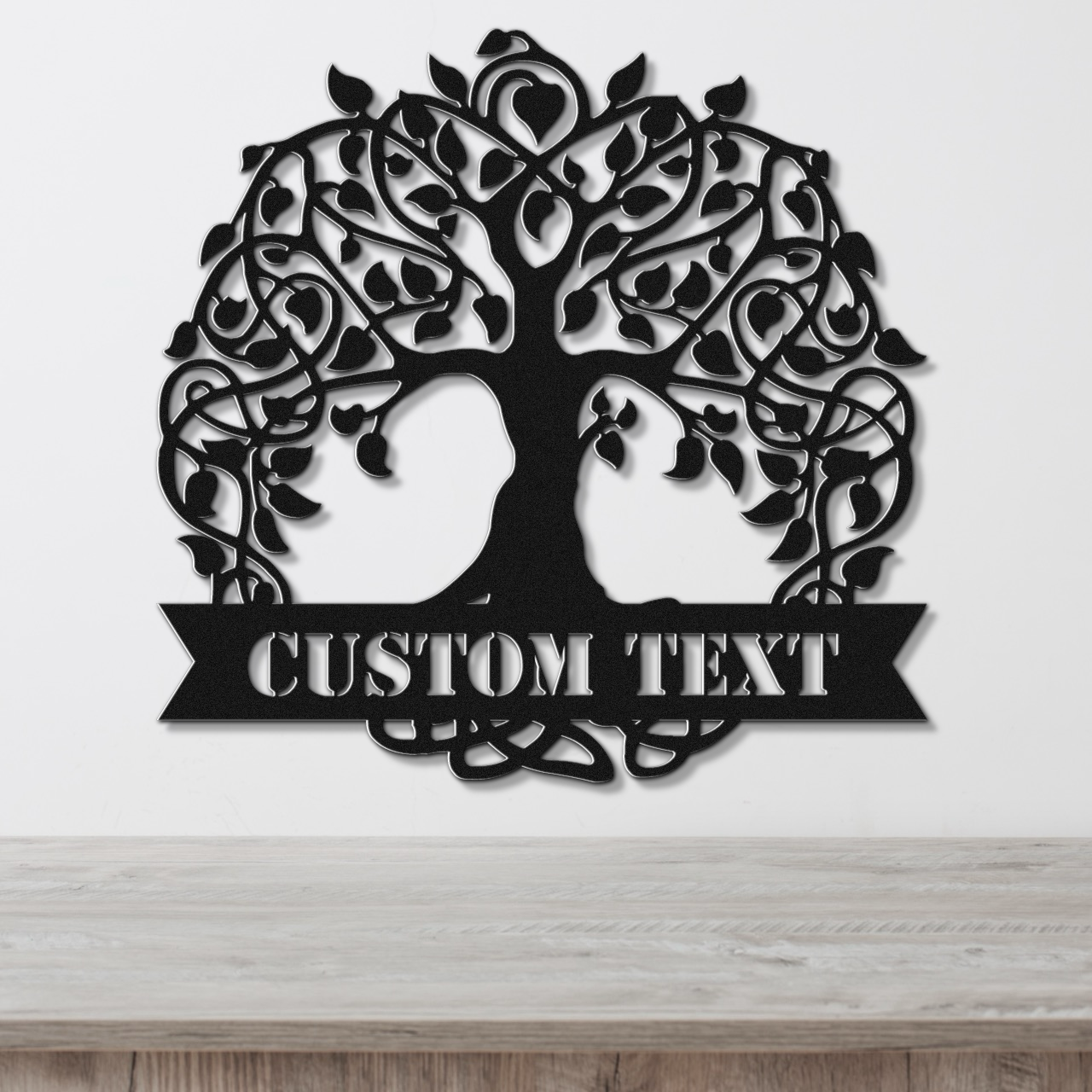 Customizable Tree of Life Metal Sign