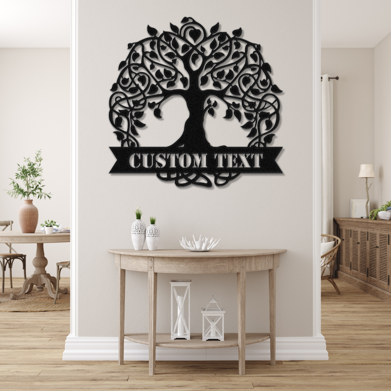 Customizable Tree of Life Metal Sign