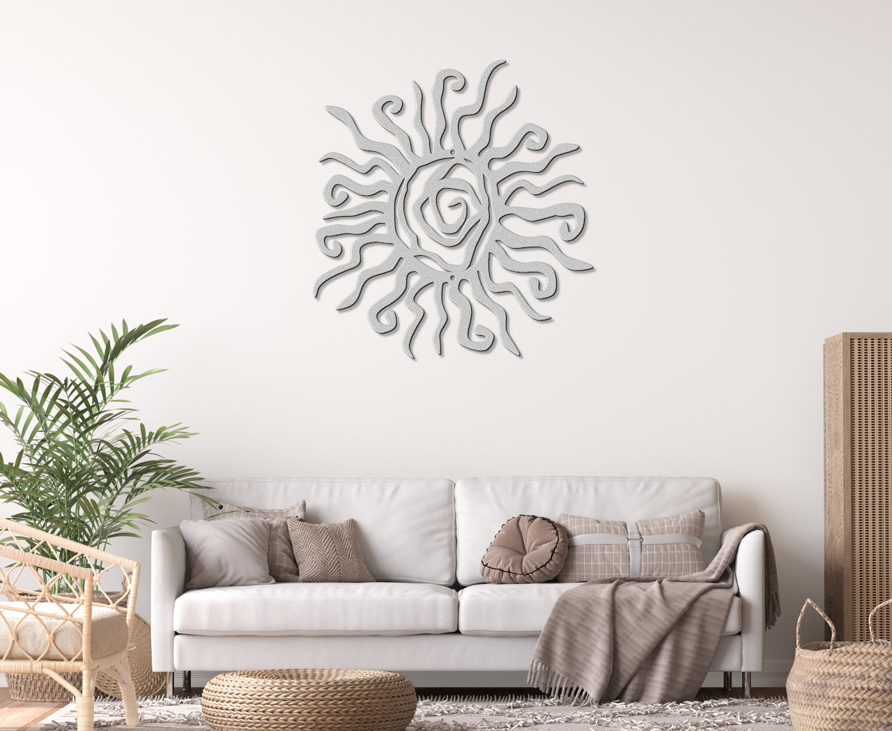 Tribal Sun Metal Sign