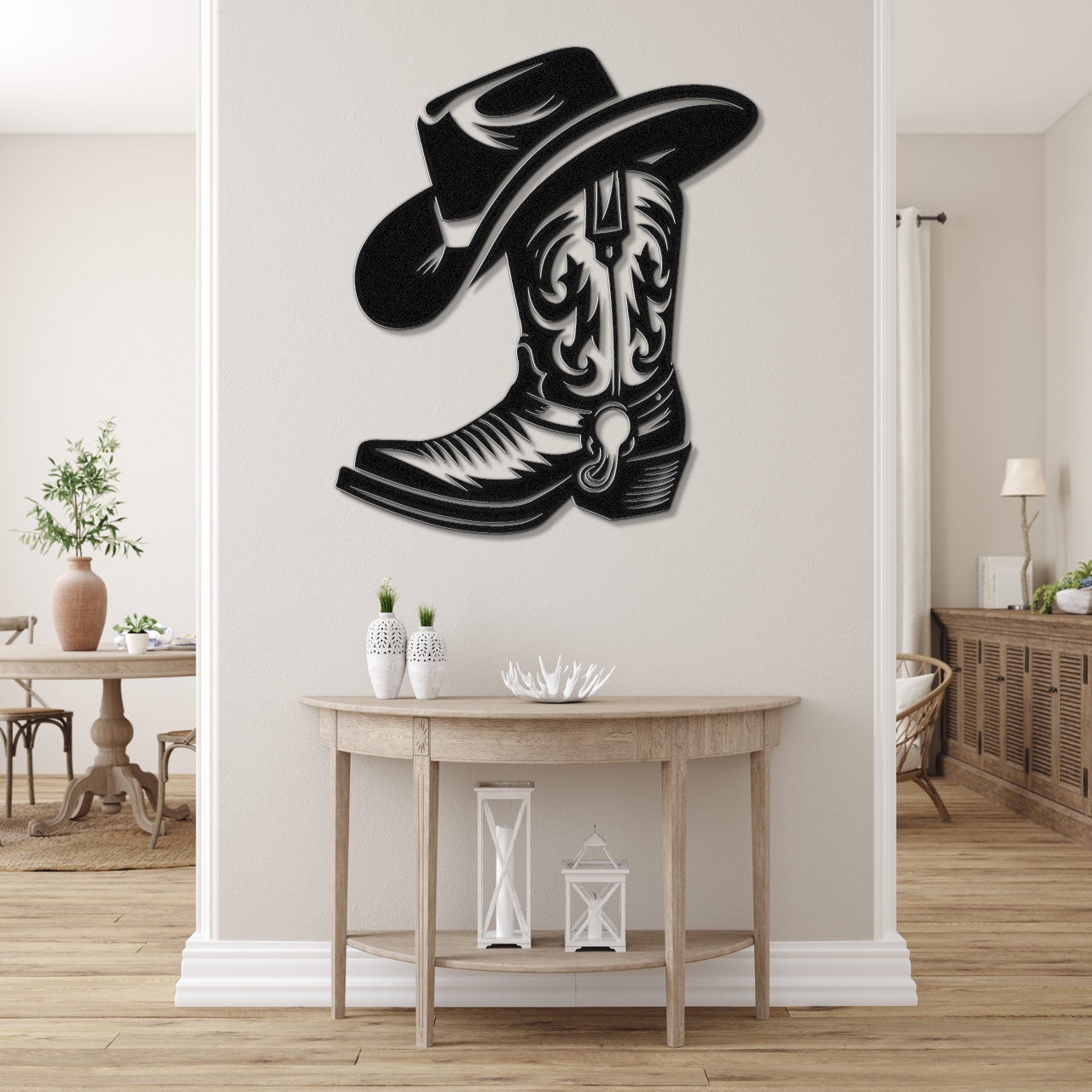 Cowboy Boot and Hat