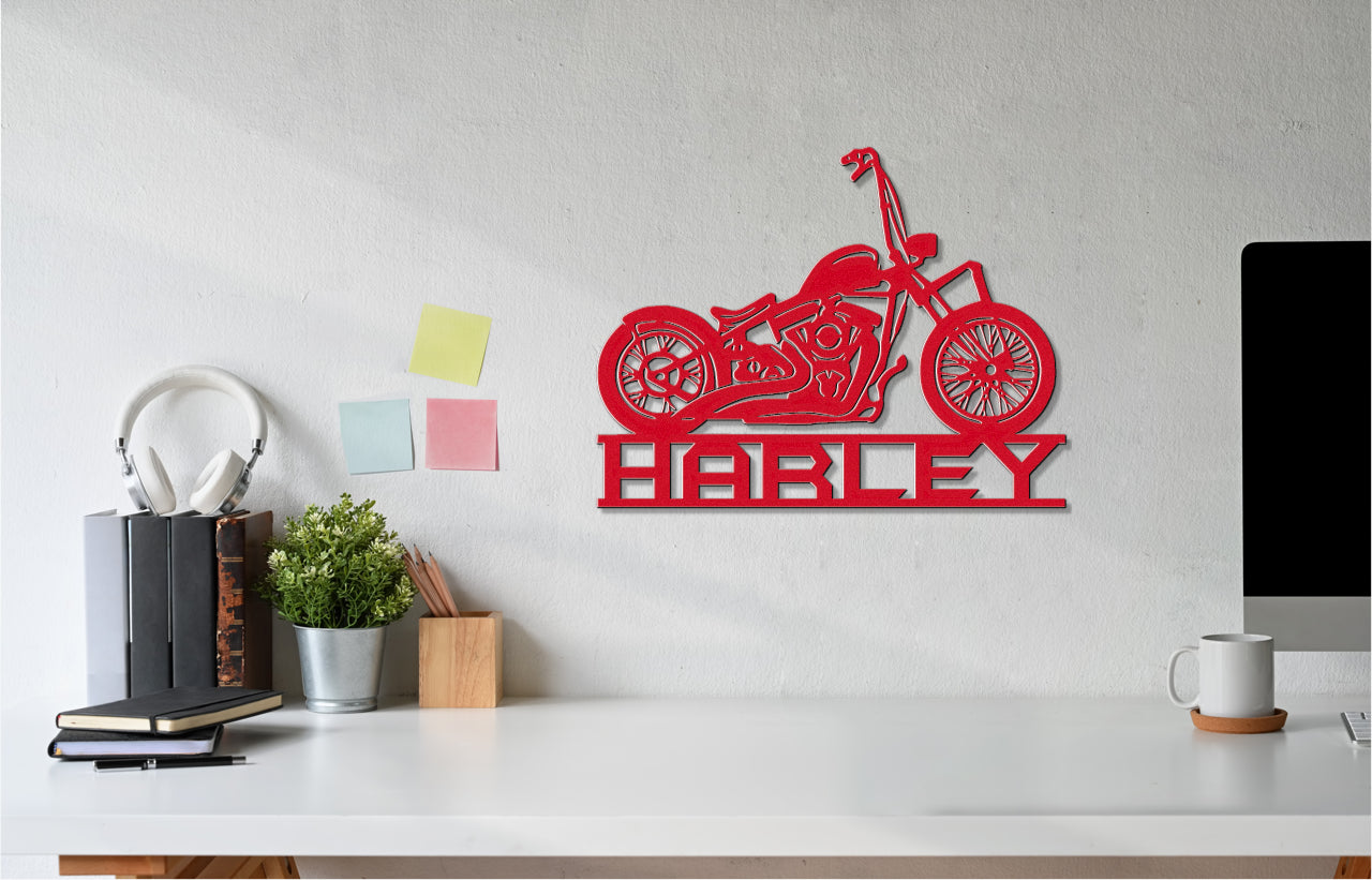 Customizable Metal Harley Biker Sign