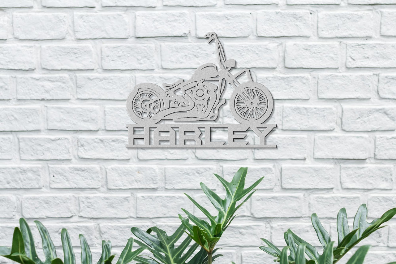 Customizable Metal Harley Biker Sign