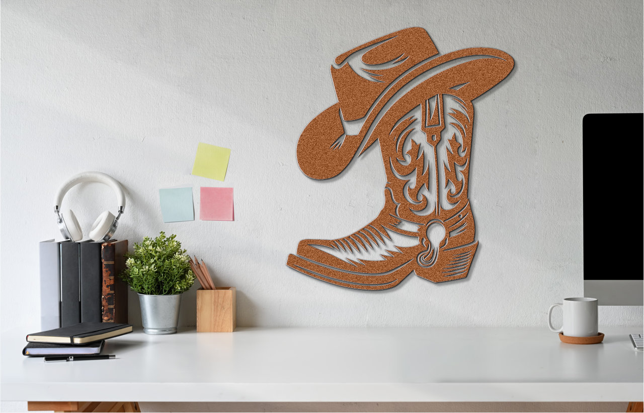 Cowboy Boot and Hat